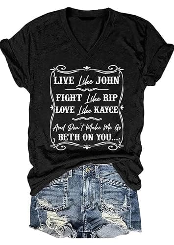 Live Like Beth Dont Make Me Go Country Tees Womens Top - Image 1