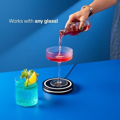 Barsys Smart Coaster 2.0 (Black) – Portable Cocktail Maker & Drink Mixer, App-Enabled Home Bartender Machine with 1000+ Recipes for Cocktails & Mocktails thumbnail 2