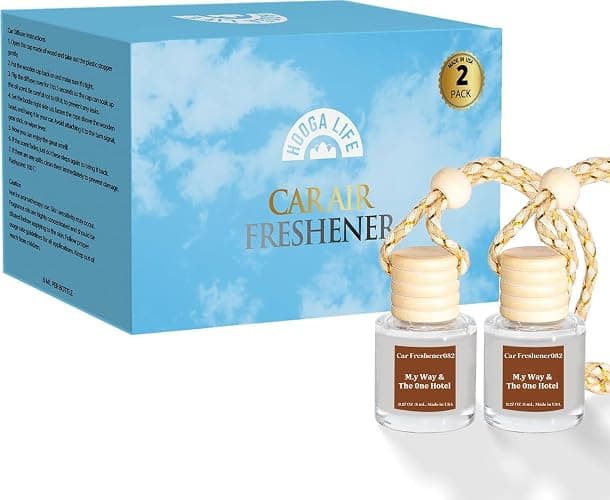 HoogaLife Car Air Freshener Hanging 2 Pack - Hotel Collection Diffuser Oil Inspired by M.y Way & The 0ne Hotel - NO.1000 Fragrance Oil, Car Fresheners for Women Made in USA (082) thumbnail 6
