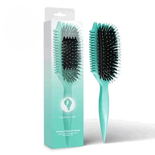 Bounce Curl Volume EdgeLift Brush, 5-in-1 Tool for Volumized Waves, Curls & Coils - Teal - Image 1