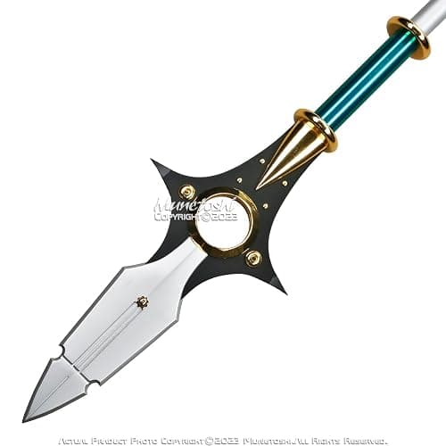 Munetoshi 82.5” Chastiefol Fairy King Spear Sloth Sin Stainless Steel Fantasy Anime Prop Costume Cosplay thumbnail 6