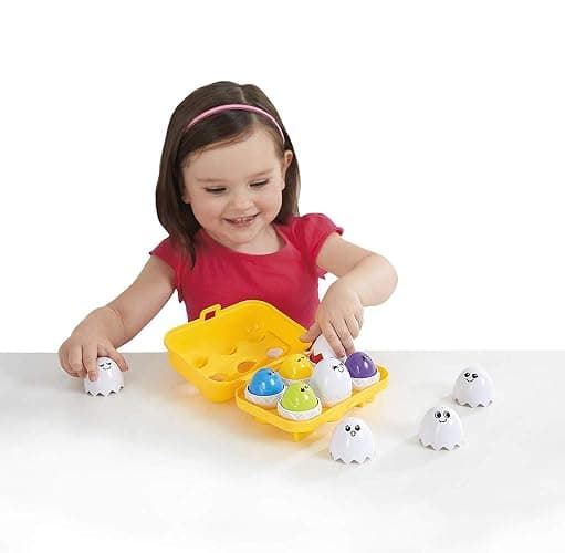 Kidoozie - Peek 'N Peep Eggs - Baby Match Up Toy with Lights and Music | Crack open the surprises - match, peek and press for lights and music that reward curious little explorers, Ages 6+ Months thumbnail 2