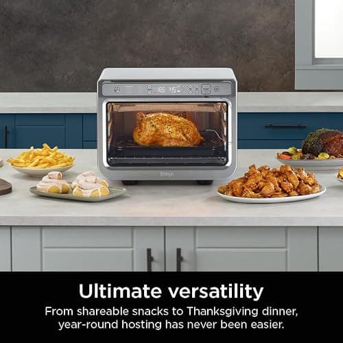 Ninja Prestige Smart XL with Pro Cook System 10-in-1 Air Fry Digital Countertop Convection Toaster Oven with Air Fry, Air Roast, Broil & Bake, Pro Cook Thermometer, 1800 Watts, Stainless Steel, DT551 thumbnail 9