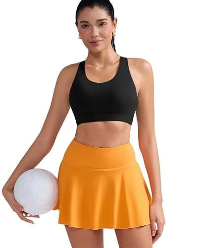 RUNNING GIRL Sports Bras for Women,Padded Strappy Sports Bras Criss-Cross Back Medium Support Sports Bras with Removable Cups thumbnail 2