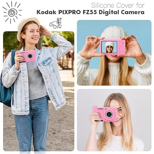 Fiorky for Kodak PIXPRO FZ55 Digital Camera Cover Soft Silicone Protective Case Lightweight Camera Sleeve Camera Accessories thumbnail 6