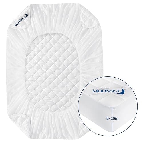 Twin XL Mattress Topper Pad Protector Quilted Waterproof, Absorbent Twin Extra Long Mattress Topper Cover for College Dorm Room Essentials for Girls,Deep Pocket Stretches up to 16 Inch thumbnail 6