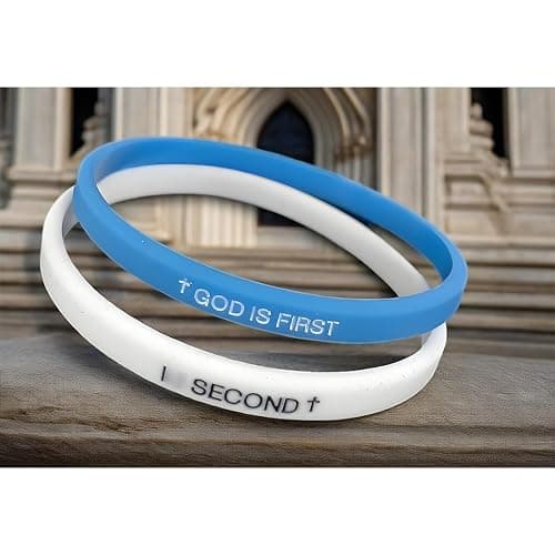 GOD IS FIRST BRACELET,GOD IS FIRST SECOND Bracelets, Inspirational Bible Verses Bracelet, Religious Motivational Wristbands Bracelets Gifts for Men Women Teens thumbnail 3