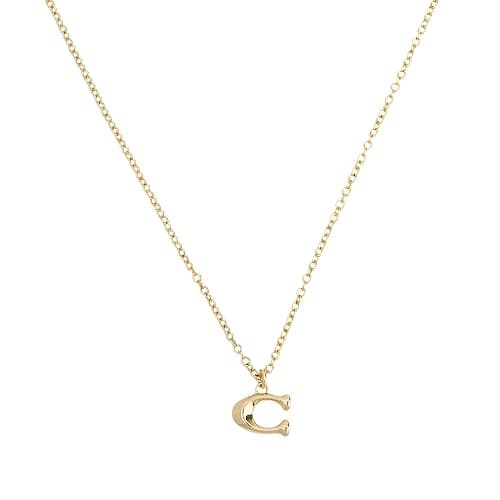 Coach Signature C Charm Starter Necklace - Image 1