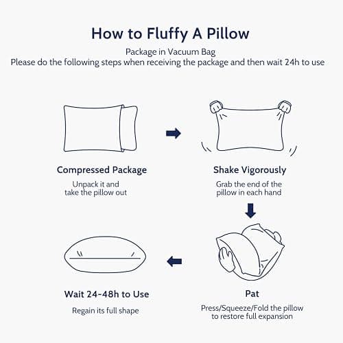 ROUMEA Pillows Standard Size Set of 2, Bed Pillows for Sleeping 2 Pack, Luxury Hotel Quality, Supportive Standard Pillows with Soft Down Alternative for Back Stomach Side Sleepers, Machine Washable thumbnail 8
