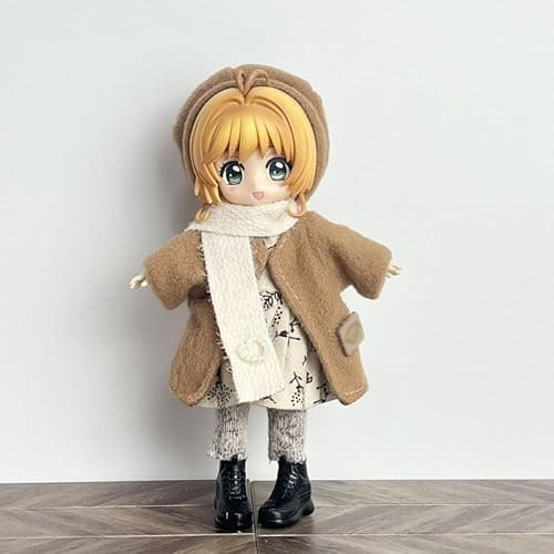 YLQANONG Cardcaptor Kinomot Figures Real Cloth Movable Replaceable Face Cerberu Anime Figure Statues PVC Cardcaptor Anime Action Figurine 14CM thumbnail 4
