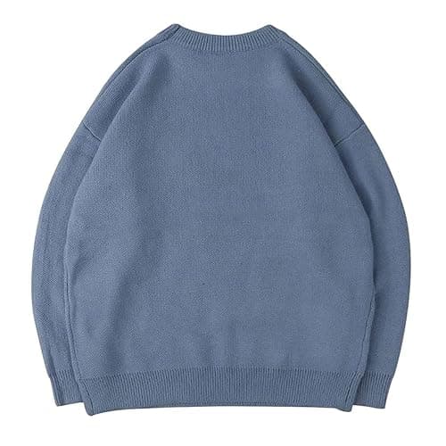 Laixton Men's Graphic Oversized Sweater Unisex Knit Aesthetic Sweaters Streetwear Casual Tunic Pullover Jumper thumbnail 3