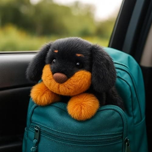 Mushymallow Adorable Plush Dachshund Dog Stuffed Animal Soft Plush Toy Cute Birthday Gifts for Boys Girls Kids Toddlers thumbnail 5