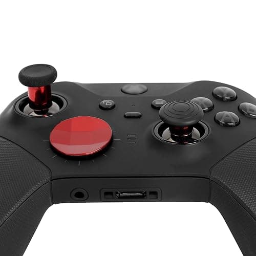 13 in 1 Metal Thumbsticks for Xbox One Elite Series 2, Elite Series 2 Controller Accessory Parts, Gaming Accessory Replacement, Metal Mod 6 Swap Joystick, 4 Paddles, 2 D-Pads, 1 Tool (Plating Red) thumbnail 3
