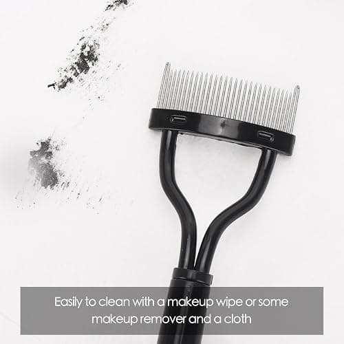 2 Pcs Eyelash Separator Tool Mascara Brushes Eyelash Comb Separator Definer Lash Comb for Combing, Separating Lashes - Black thumbnail 5