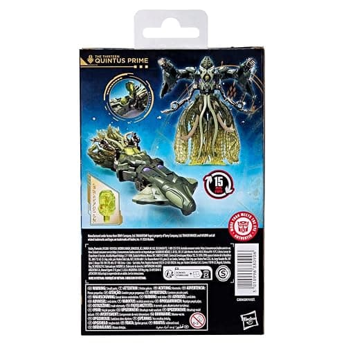 Transformers Age of the Primes The Thirteen Quintus Prime, Deluxe Class 5.5-Inch Converting Action Figure, Robot Toys for Ages 8+ thumbnail 5