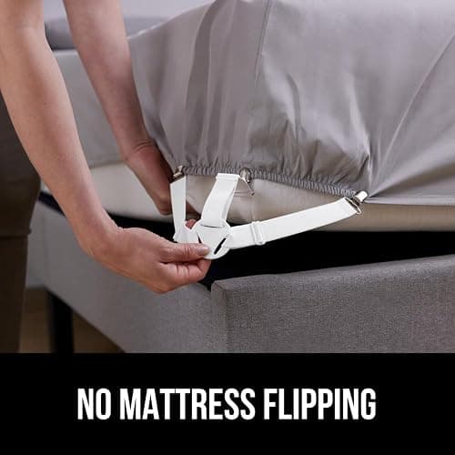 GORILLA GRIP Patent Pending Bed Sheet Holders, Adjustable Elastic Fasteners with Metal Clips, Keep in Place Fitted Bedding Straps, Firm Tight Suspenders for Mattress, US Designed, 4 Pack White thumbnail 7