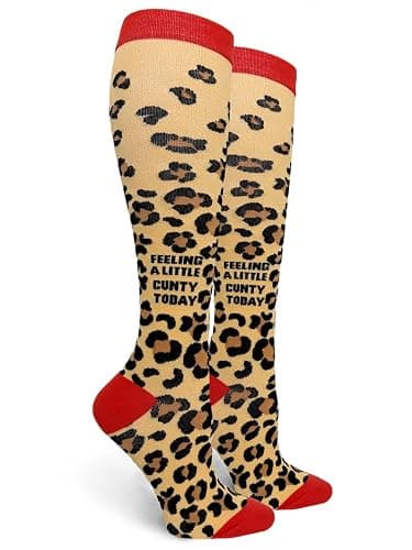 Groovy Things co Make Today Your Bitch Womens 15-20 mmHg Compression Socks - Image 1