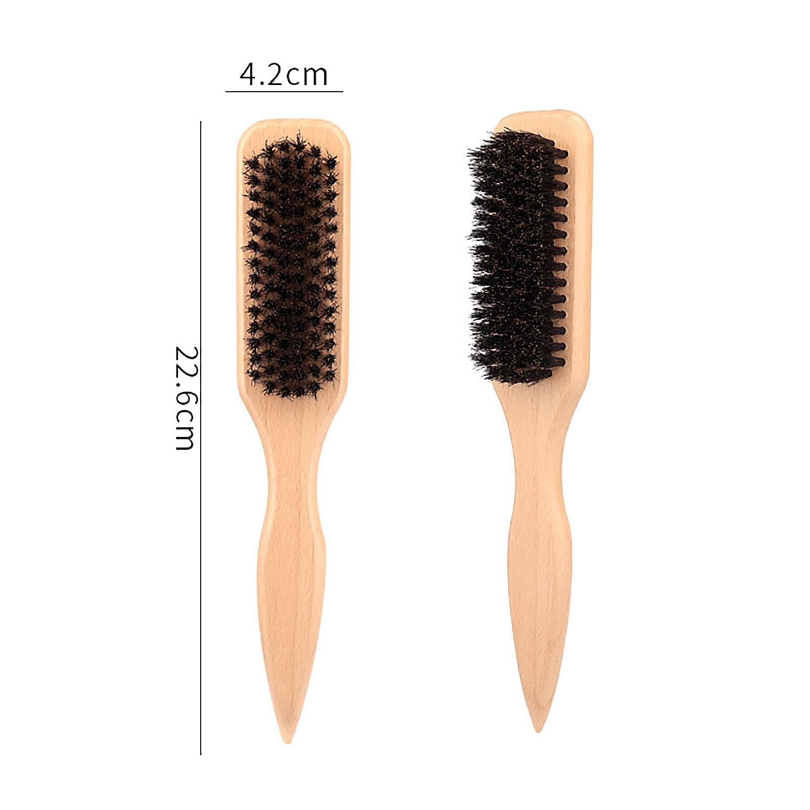 Slick Back Hair Brush,Wild Boar Bristle Smoothing Brush for Hair & Beard, Styling Comb for Salon, Home Use, Hair Oil Distribution thumbnail 2