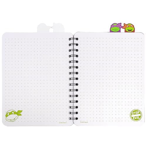Inkology: 4 Tab Journal: Teenage Mutant Ninja Turtles - 160 Dot Pages, TMNT Spiral Notebook, Character Dividers, Writing-Notes-Dreams-Doodles, Kids 3+ thumbnail 7