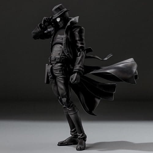 Spider-Man: Spider-Bath SV Action Spider-Man Noir Action Figure, Non-scale, ABS & PVC, Pre-painted Complete Action Figure thumbnail 6
