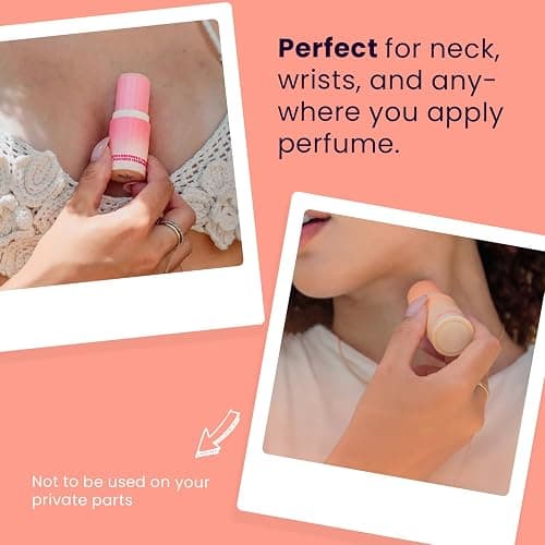 SweetSpot Flavored Solid Perfume Stick, Portable Travel Perfumes for Women, Long Lasting Fragrances, Non Sticky Formula, Natural Ingredients, Fragrance Stick (Strawberries & Cream) thumbnail 3