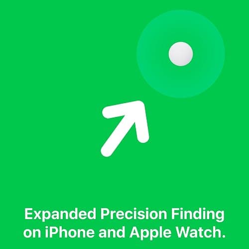 Apple AirTag (2nd Generation): Tracker for Keychain, Wallet, and More; Locator with Sound; Simple One-Tap Setup with iPhone or iPad; Key Finder with up to 1.5X Precision Finding Range thumbnail 5