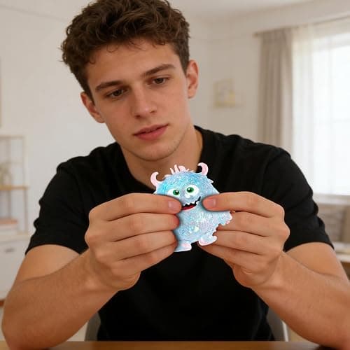 TREBIN Octopus Squishy Stress Balls for Adults, 1Pack Random Jellyfish Stress Ball Set Bulk Fidget Toys for Anxiety Relief - Sensory Squeeze Toys for Office Stress Relief (3.14'' Little Devil) thumbnail 2