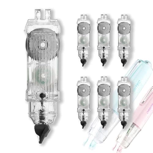 BITOSEE Correction Tape Refills, Carrier Tape for All the DU Series Refillable Correction Tapes, 6 Counts - Image 1