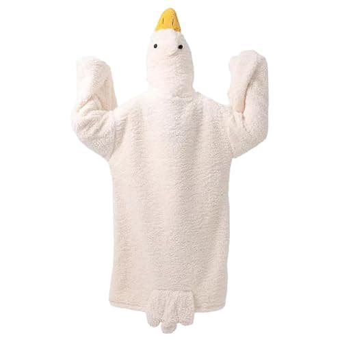 Cute Plush Duck Blanket Hoodie, Soft Warm Wearable for Kids Adults Indoor Lounge thumbnail 7