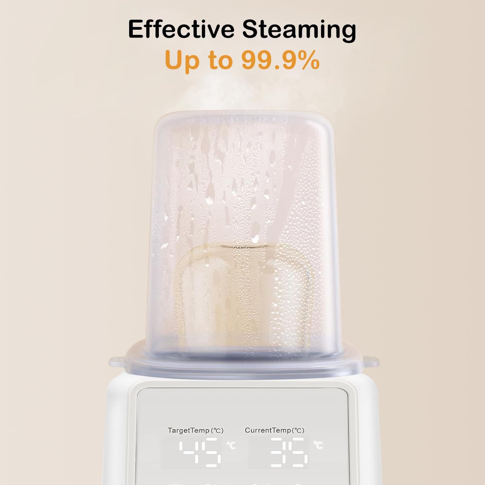 Baby Bottle Warmer, 5-in-1 Bottle Warmer for Breastmilk, Formula Milk Warmer, Baby Food Heater with Smart Accurate Temperature Control, Automatic Shut-Off Baby Water Warmer, White thumbnail 7