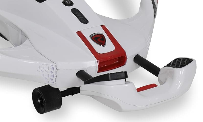 Rollplay Nighthawk NexGen Kids Electric Ride-On, 24V, White | Rollplay Nighthawk NexGen 24V electric ride-on for kids ages 6+, 6.5 MPH, white, rechargeable battery thumbnail 7