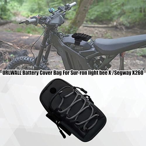 FITALA Motorcycle Handlebar Storage Bag with USB Charging Port, Waterproof Pouch for Sur-ron Light Bee X Segway, Black thumbnail 3
