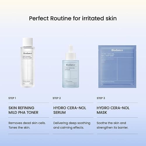 BIODANCE Hydro Cera-nol Real Deep Mask, Overnight Hydrogel Mask, Hydrating Facial Mask For Sensitive Skin, Redness Reducing & Quick Soothing Effect, 1.19oz(34g) x 4ea thumbnail 9