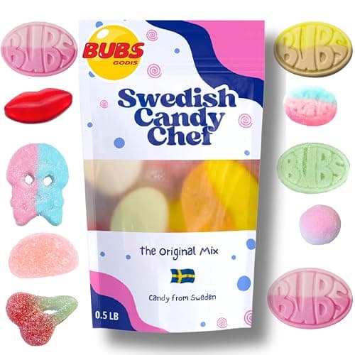 Swedish Candy Chef Mix - Bubs Swedish Candy - Variety Pack - Hand Packed in Sweden - .5LB - Image 1