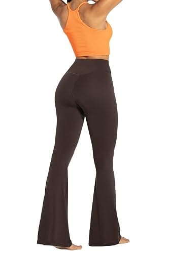 Sunzel Womens Flare Leggings No Front Seam Flare Yoga Pants with Tummy Control Crossover High Waist - 28" / 30" / 32" / 34" thumbnail 8