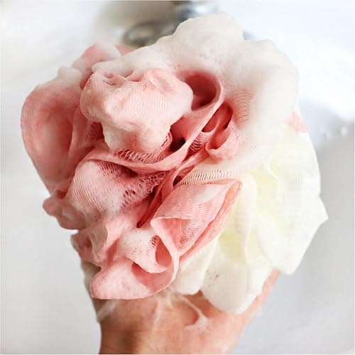 LISSOMPLUME Bath Shower Sponge Loofah Mesh Pouf Brush Ball Exfoliating Accessory thumbnail 2