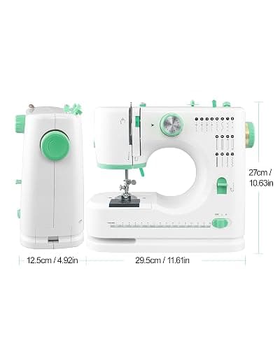 Sewing Machine With 16 Stitches, Mini Electric Sewing Machine,Upgraded Silent Motor, Single/Double-Needle, Multifunctional Sewing Machine,Reverse Stitch, Adjustable Speed compact Size for Beginners thumbnail 2