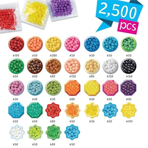 Aquabeads Disney Princess Creation Cube, Complete Arts & Crafts Bead Kit for Children - Over 2,500 Beads & Display Stand The Create Belle, Ariel, Tiana, Rapunzel and More, Multicolor (31773) thumbnail 7