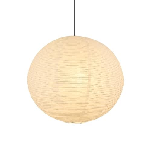 White Round Paper Lantern Lampshade, 12"x12'' Small Paper Lanterns Pendant Light Shade, Chinese Foldable Design for Living Room, Bedroom, Ceiling Lampshade Party Decor - Image 1