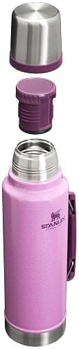 Stanley Classic Legendary Vacuum Bottle 1.5 qt | Wide Mouth with Leakproof Cup Lid | Keep Drinks Hot or Cold | Packable for Travel | Insulated Stainless Steel Thermos | BPA-Free | Hammertone Lilac thumbnail 3