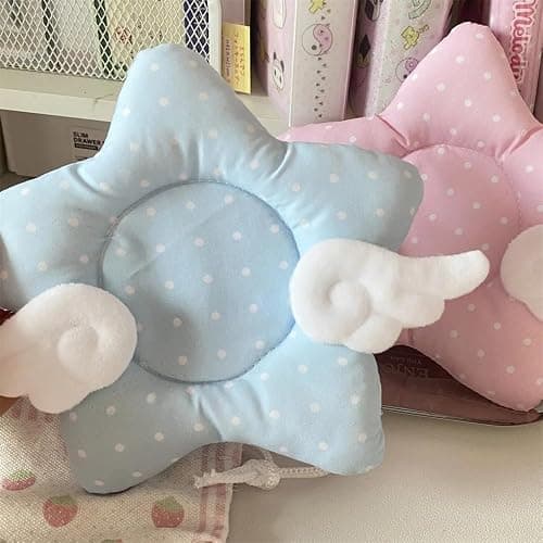 Y2K Drink Coasters Set of 2, Cute Star with Angel Wings Drink Cup Coasters for Desk Decor, Cushioned Coaster for Mugs for Girly House Decor Gift Photo Prop (Wings) thumbnail 3