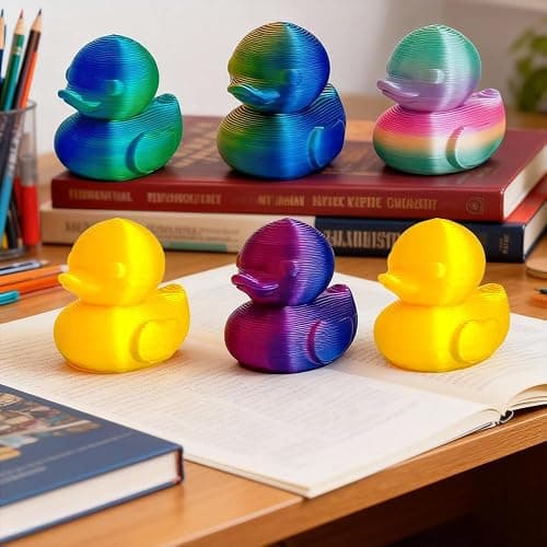 30Pcs 3D Printed Duck Figurine Assorted Colors Handcrafted Decor for Home Office Desk Shelf Display thumbnail 5