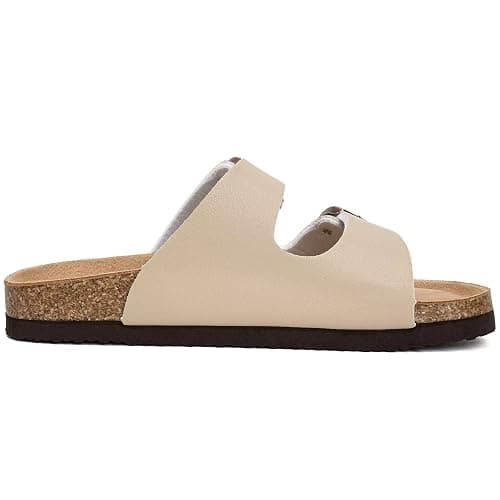 Torotto Kids Sandals Boys Girls Slide Summer Non-slip Cork Glitter Toddler Slippers with Adjustable Straps for Indoor & Outdoor thumbnail 2