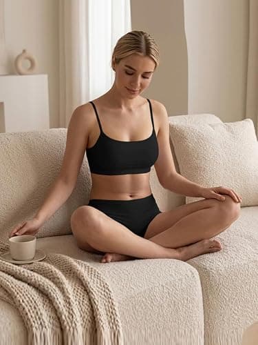 Abonlen Lounge Sets for Women 2 Piece Pajamas Camisole Tops With Shorts Sleepwear Tank Tops thumbnail 5