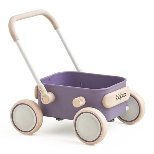 Kidpop PULA 2-in-1 Push and Pull-Along Wagon, Baby Push Walker for First Learner from 7 Month to 4 Year, One Year Birthday Gifts, Sturdy and Safe, Indoors and Outdoors (Purple) - Image 1