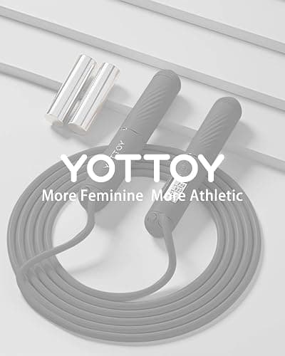 YOTTOY Skipping Ropes for Adults -Cordless Counter Jump Rope with Large Cordless Ball-Weighted Jump Rope for Women with LCD Display thumbnail 8