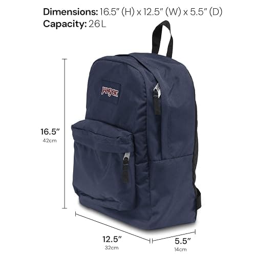 JanSport SuperBreak One Backpack - Durable, Lightweight Bookbag with 1 Main Compartment, Front Utility Pocket with Built-in Organizer - Premium Backpack, Bad Bows thumbnail 3
