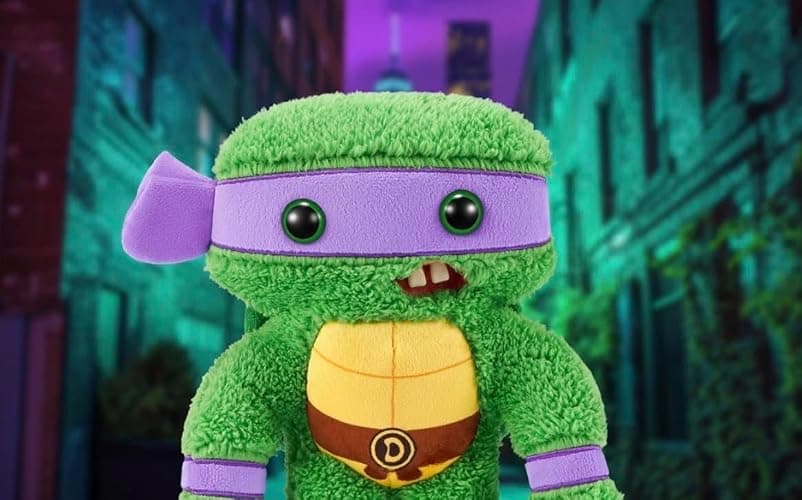 Fuggler Ugly Monster Donatello Ninja Turtle Plush Figure Limited Edition, Green thumbnail 2