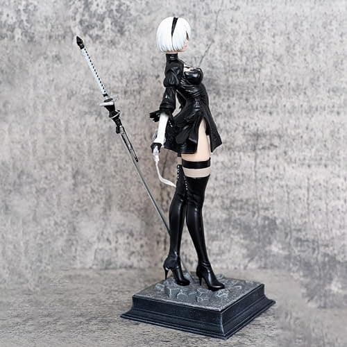 Zhongkaihua Automata 2B Actionfigur mit austauschbarem Kopf, PVC, Modell Yorha Nr. 2, Figur Typ B, 28 cm thumbnail 4