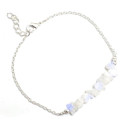 Natural Chips Bar Bracelet, Energy Healing Crystals, Birthday, Gift for Her, Gemstone Jewelry 8 inch AA+ Quality thumbnail 8